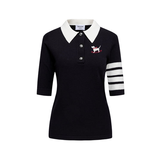 MR.TOM Women puppy POLO shirt