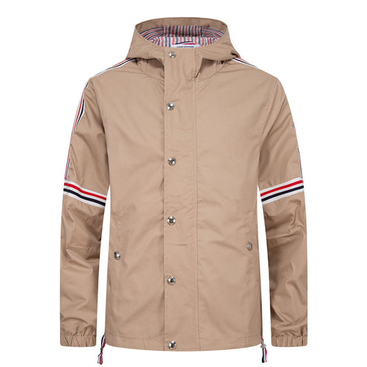 MR.TOM Khaki Hooded Jacket