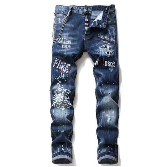 New-DSQ2 2024ss printing Jeans