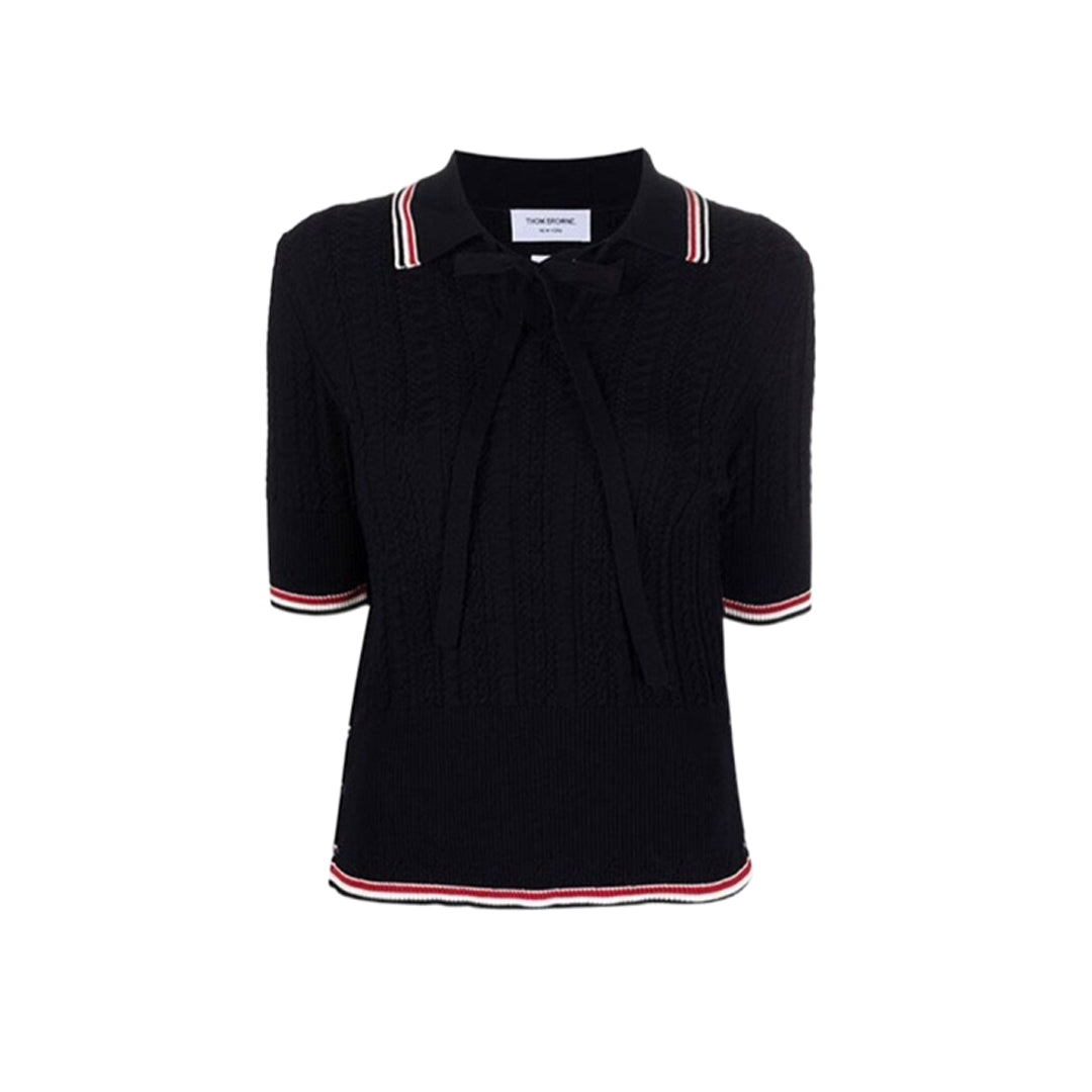 MR.TOM Women stripe POLO shirt