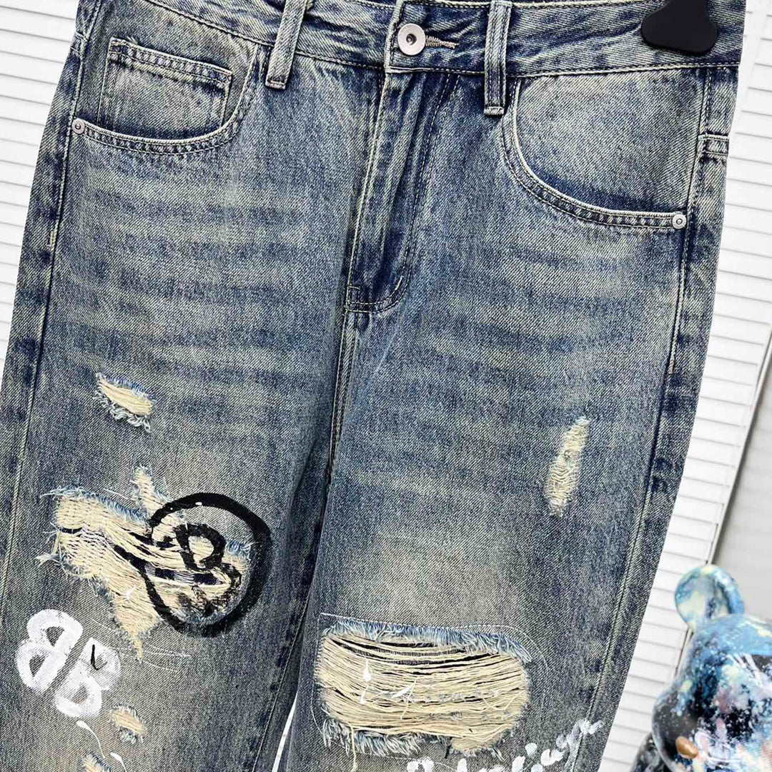 2025SS Graffiti Man Jeans