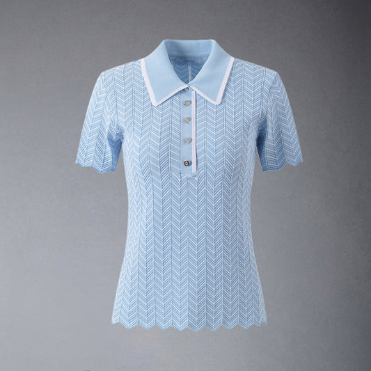 MR.TOM  Women Stripe T-shirt