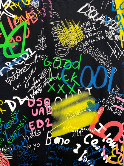 New-D2 2025SS Graffiti T-shirt