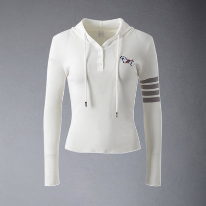 MR.TOM 2025ss Knitted Hoodie