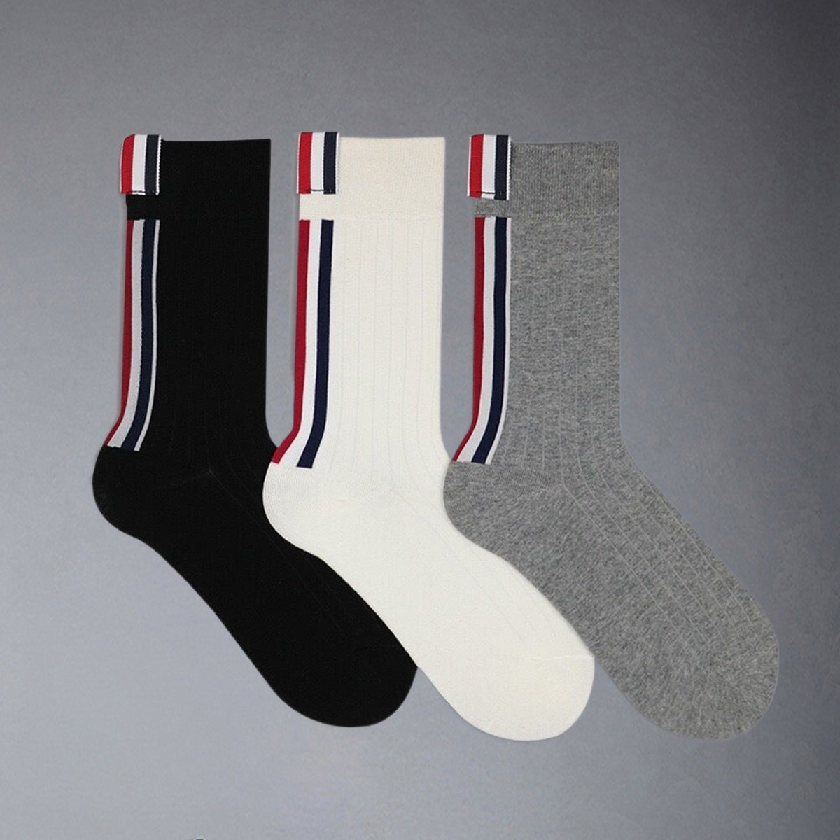 2025ss Four stripe socks