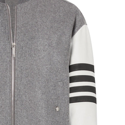 MR.TOM Leather sleeves coat