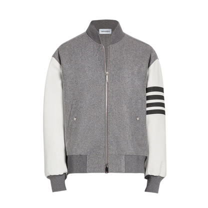 MR.TOM Leather sleeves coat