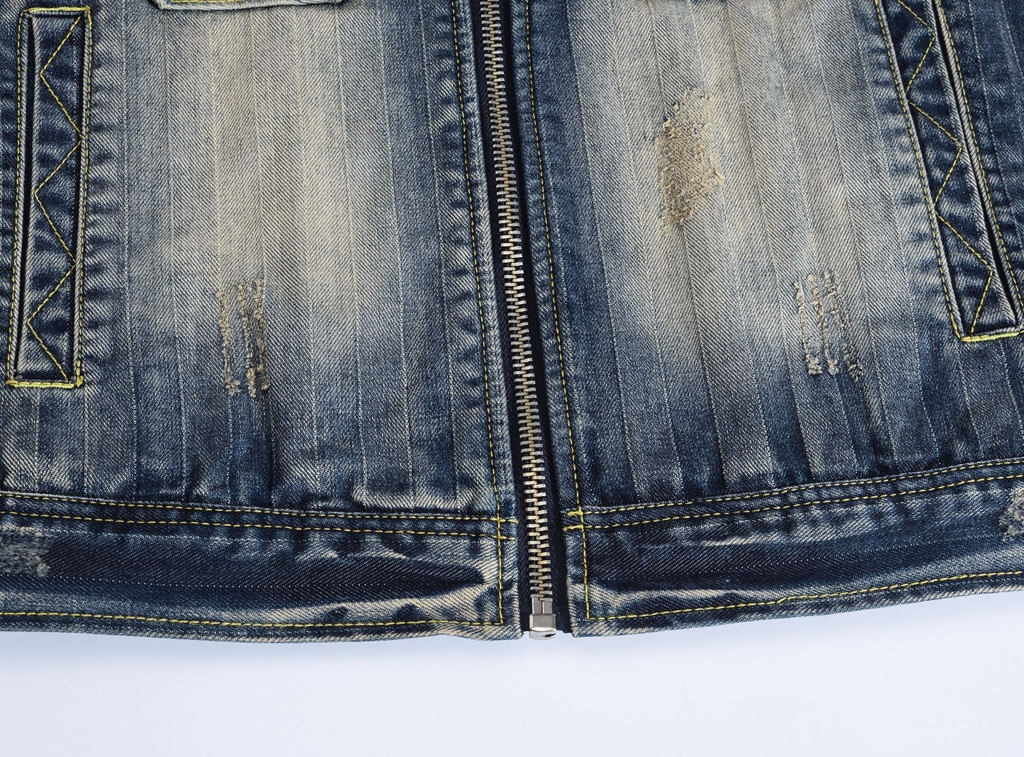 New-DSQ2 25ss zipper Denim Vest coat