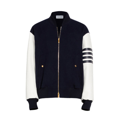 MR.TOM Leather sleeves coat