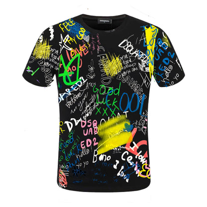 New-D2 2025SS Graffiti T-shirt