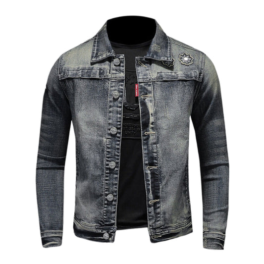 New-DSQ2 Distressed Denim Jacket