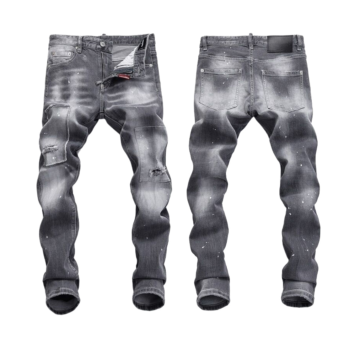 New-DSQ2 Distressed stretch fit Jeans