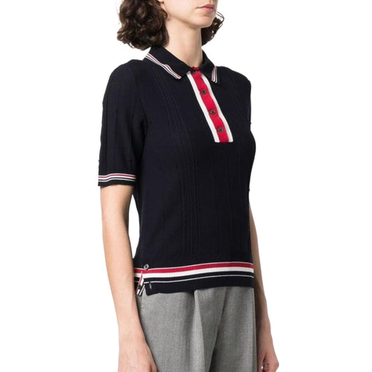 MR.TOM  Women Ribbon POLO shirt