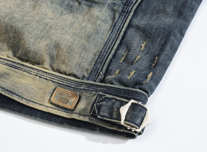 New-DSQ2 2024ss zipper Denim Vest coat