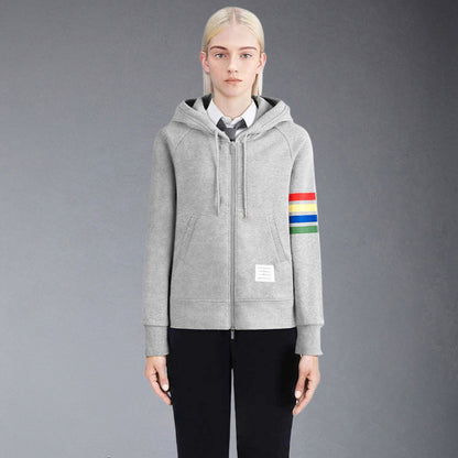 MR.TOM Rainbow Stripes Hoodie