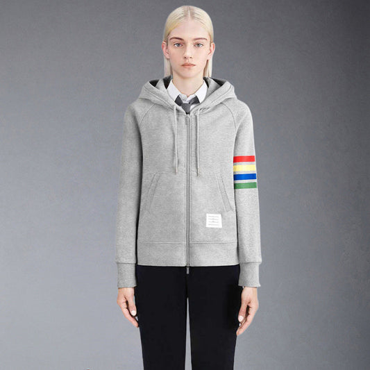 MR.TOM Rainbow Stripes Hoodie