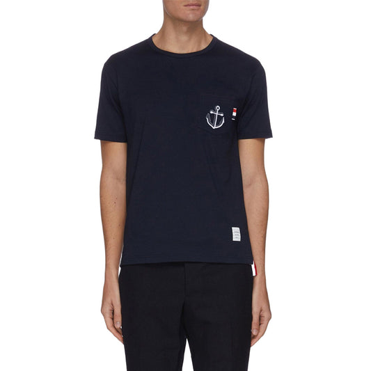 MR.TOM Anchor Embroidery  T-shirt