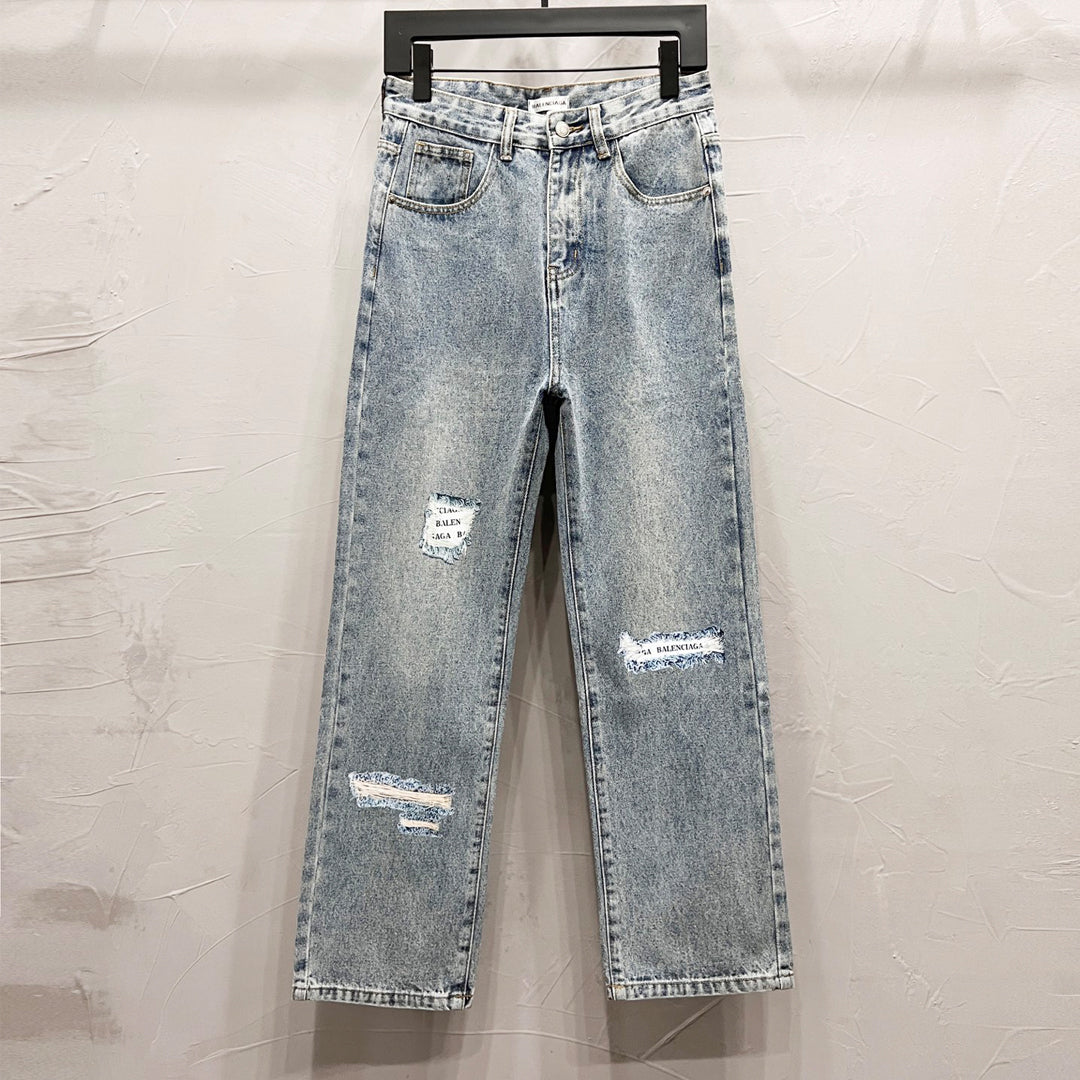 2025SSNew Ripped Jeans