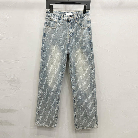 2025SS Man Lettering LOGO Jeans