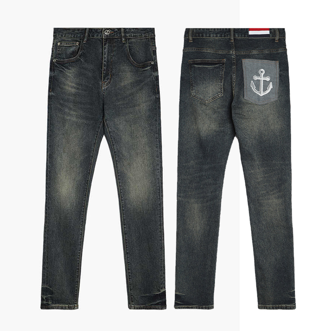 MR.TOM Embroidery Jeans