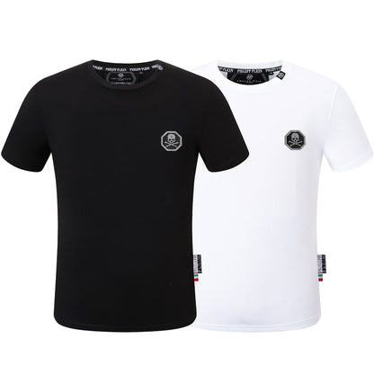 SOLO-Hot stamping Skull T-shirt