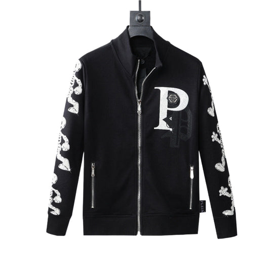 New-2025SS Sports Black Hoodie