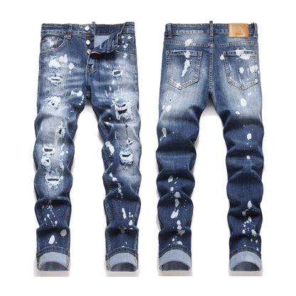 New-DSQ2 hot diamond embroidery Jeans