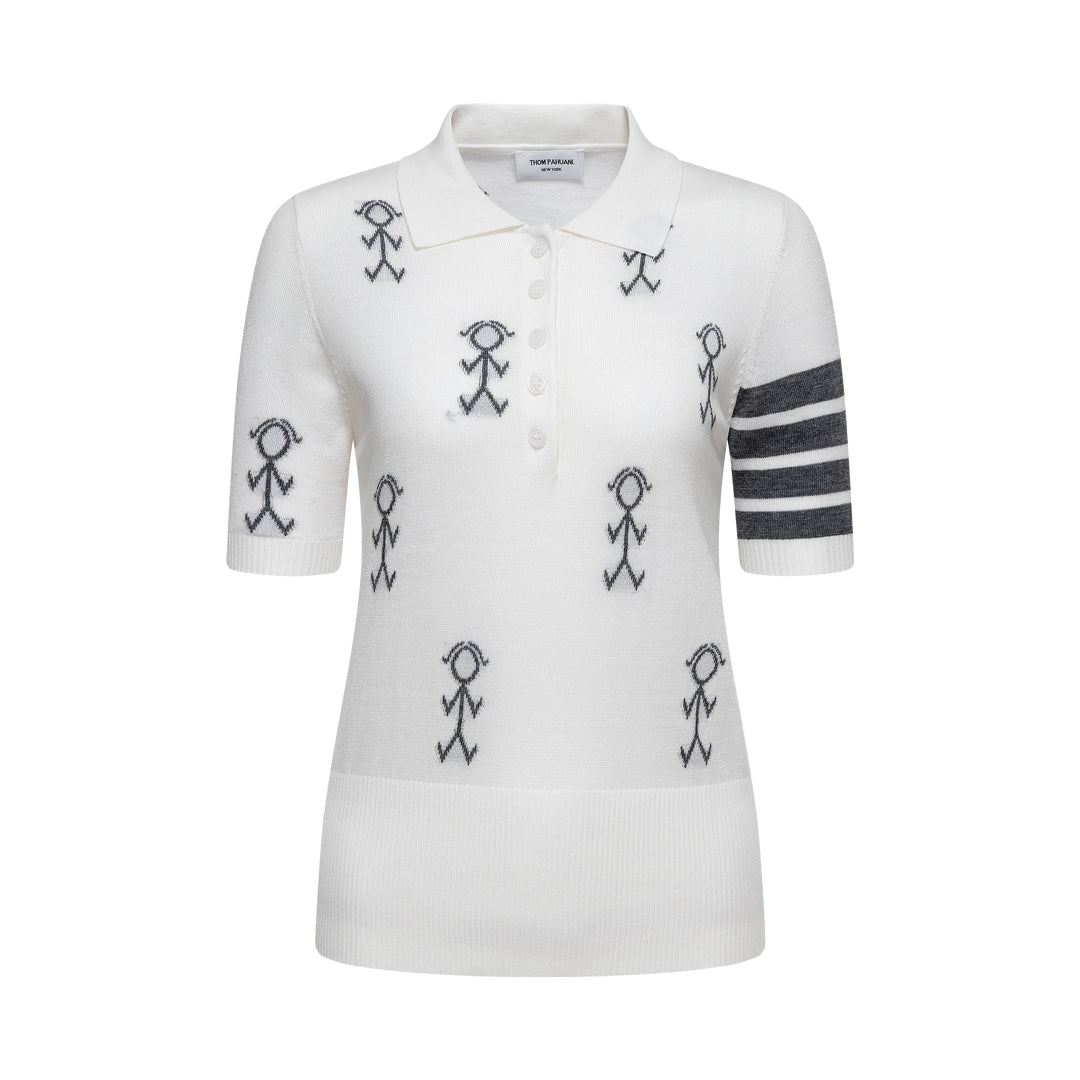 MR.TOM  Women Stickman POLO shirt