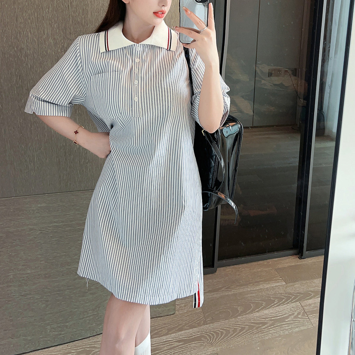 MR.TOM 2025 Colorblock Dress