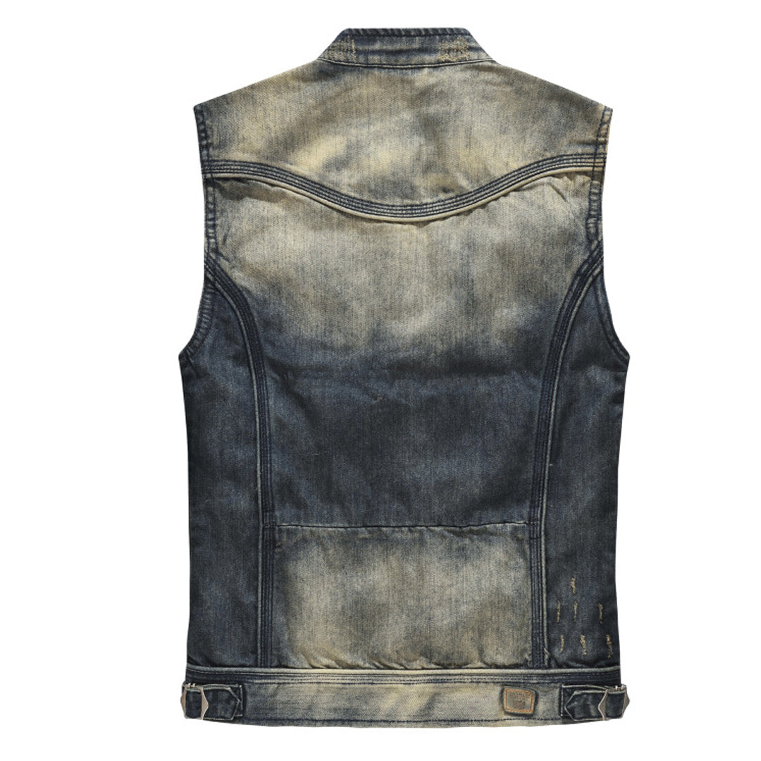 New-DSQ2 2024ss zipper Denim Vest coat