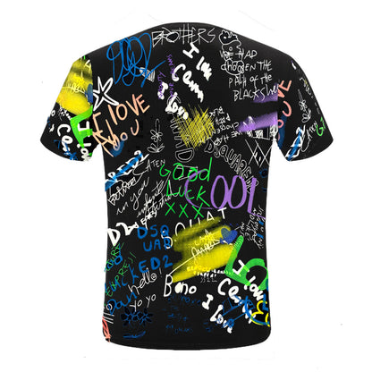 New-D2 2025SS Graffiti T-shirt