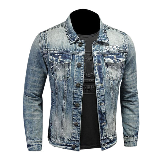 New-DSQ2 Distressed Denim Jacket