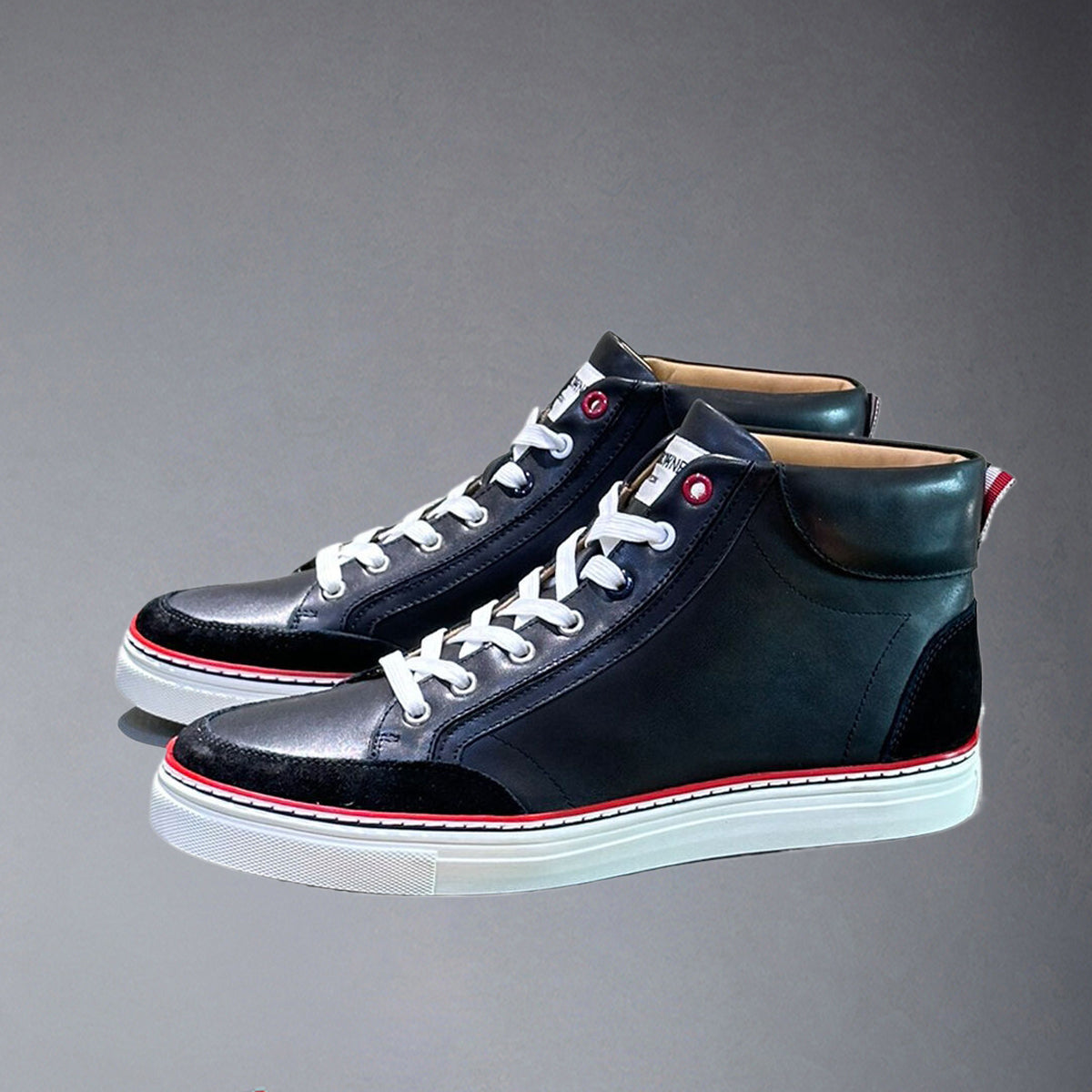 MR.TOM High Top Leather Sneakers