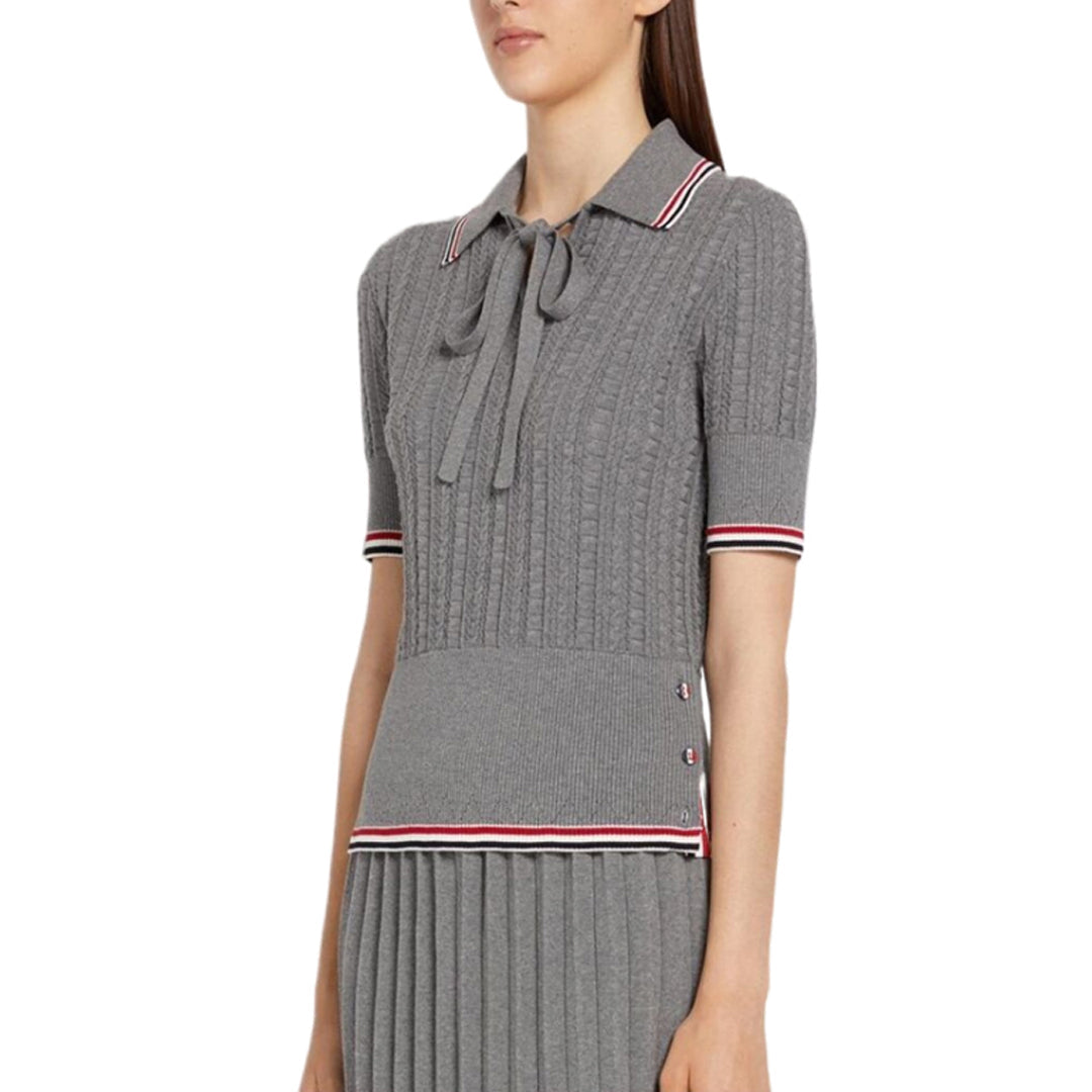 MR.TOM  Women stripe POLO shirt