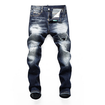 New-DSQ2 Blue Ripped Jeans
