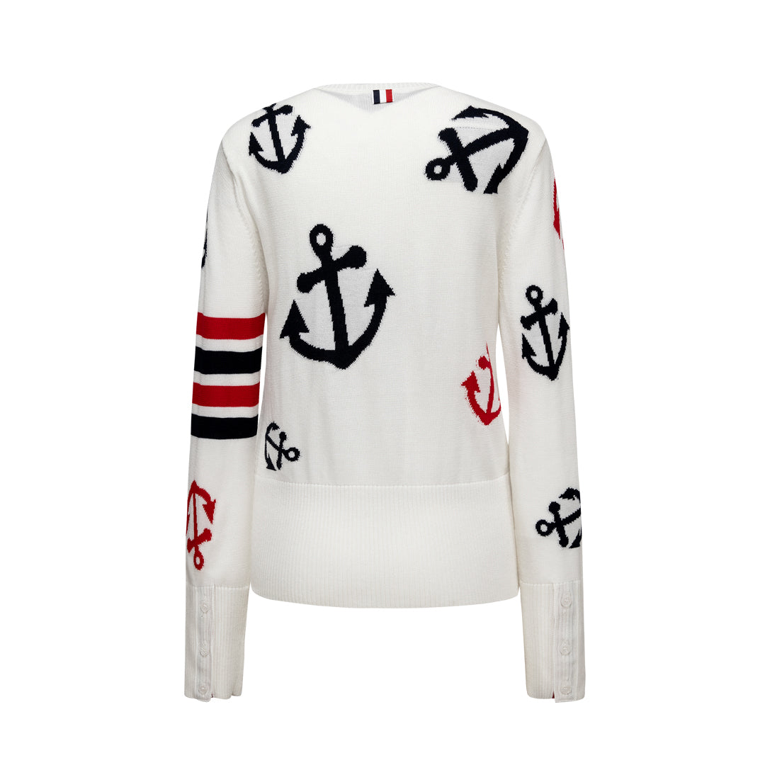 MR.TOM  Women Anchor print Sweaters