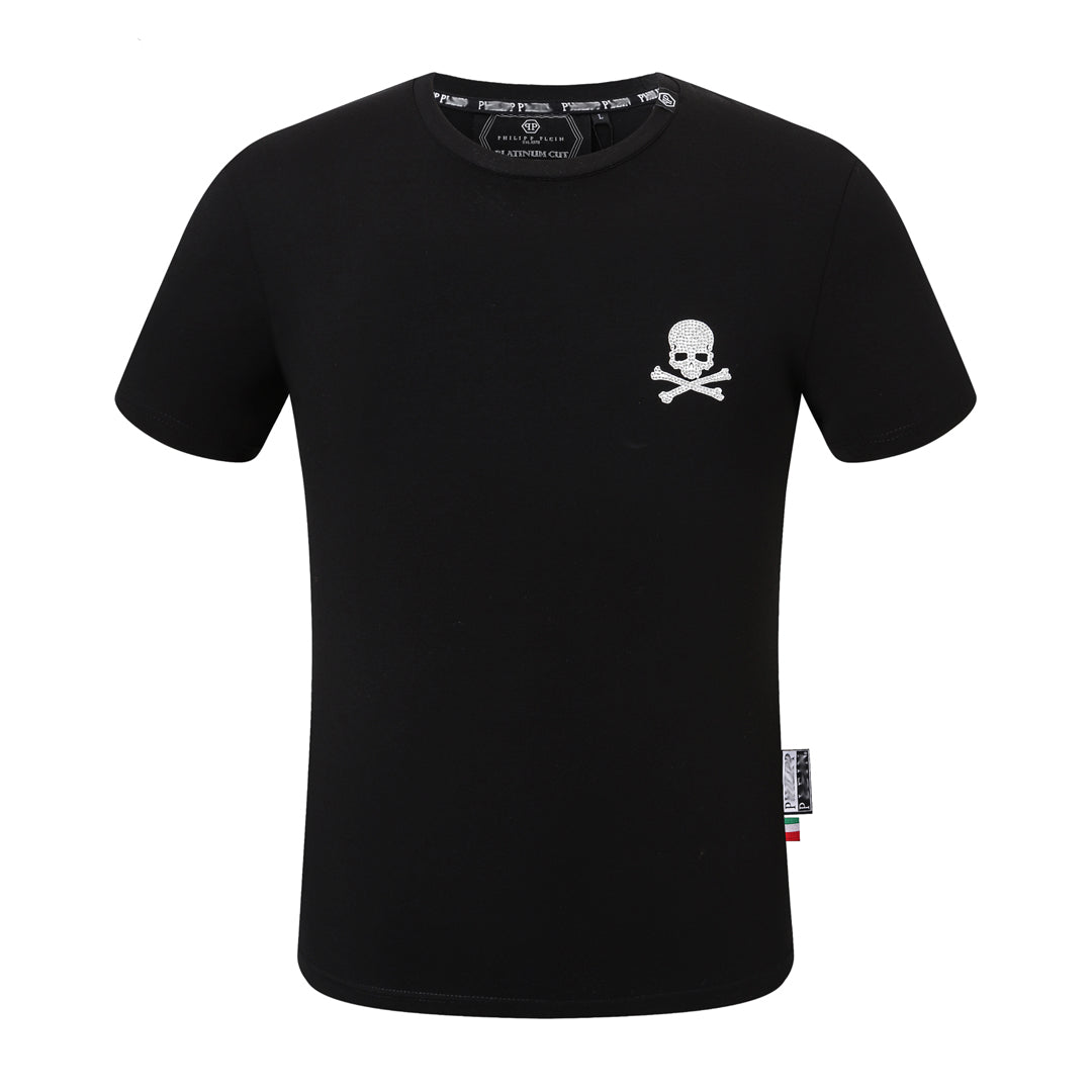 SOLO-Hot stamping Skull T-shirt