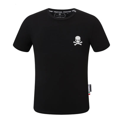 SOLO-Hot stamping Skull T-shirt