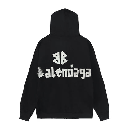 2025SS Couples Distressed Hoodie