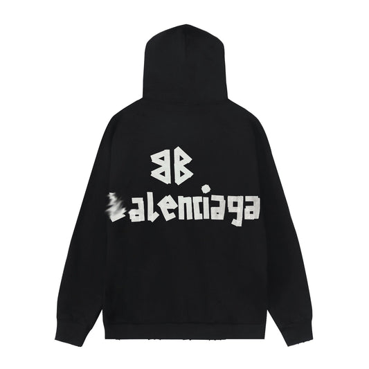 2025SS Couples Distressed Hoodie