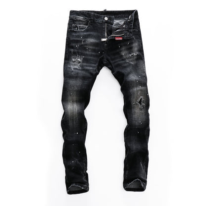 New-DSQ2 Black Ripped Jeans