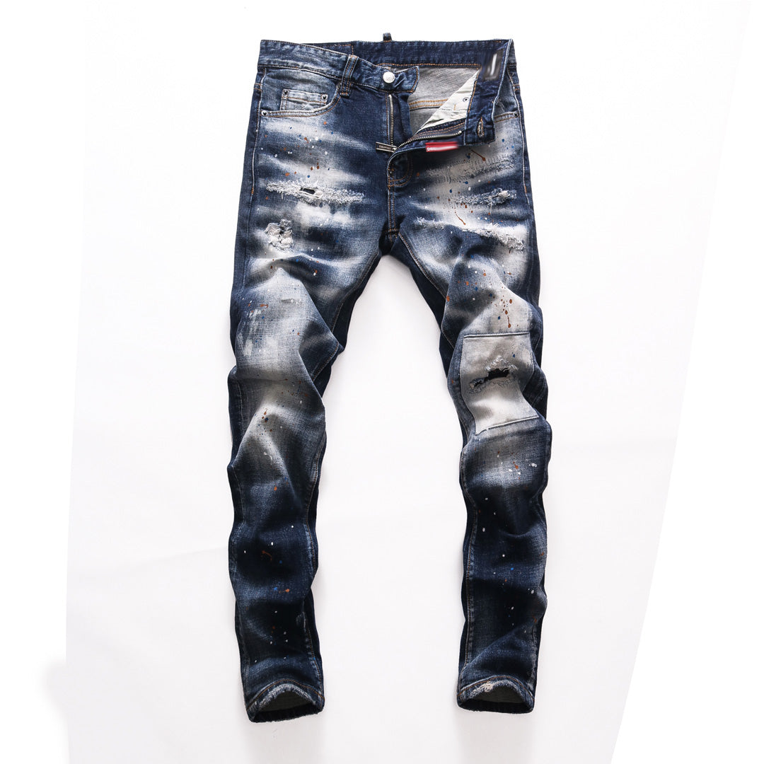 New-DSQ2 Blue Vintage Jeans