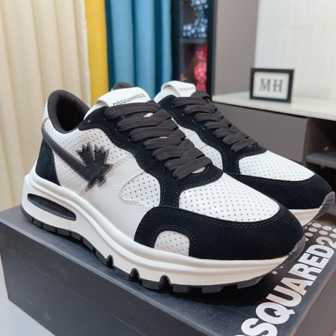 New-DSQ2 Leather sneakers