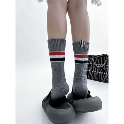 2025ss Four stripe socks