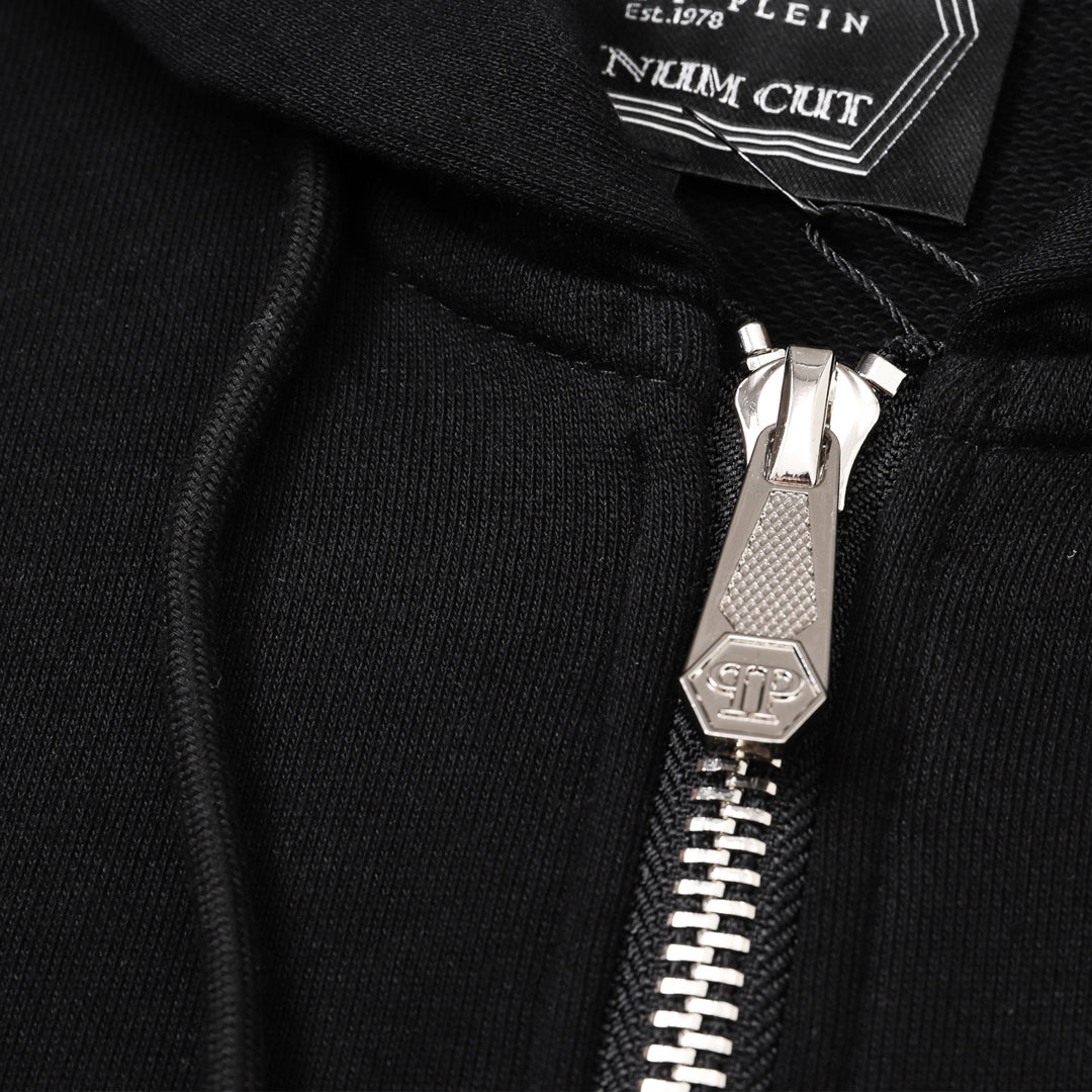 New-2025SS Sports Black Hoodie