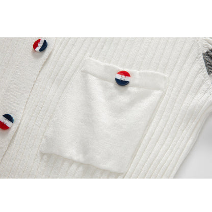 MR.TOM  Women Color buckle POLO shirt