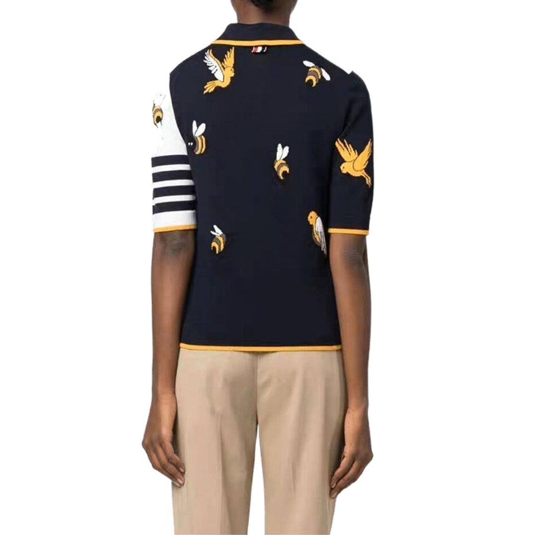 MR.TOM Bee Embroidery POLO Shirt