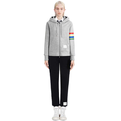 MR.TOM Rainbow Stripes Hoodie