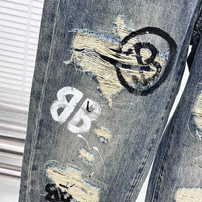 2025SS Graffiti Man Jeans