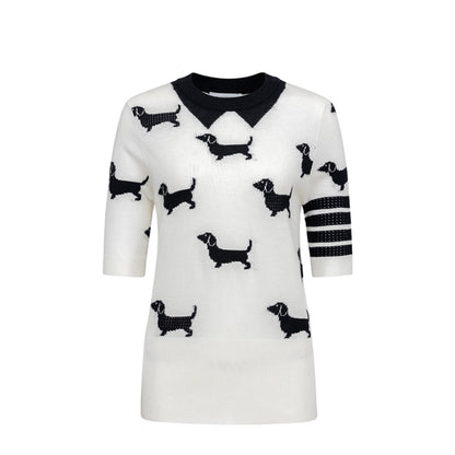 MR.TOM  women puppy T-shirt